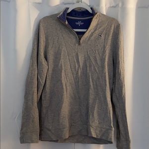 Vineyard Vines grey quarter zip